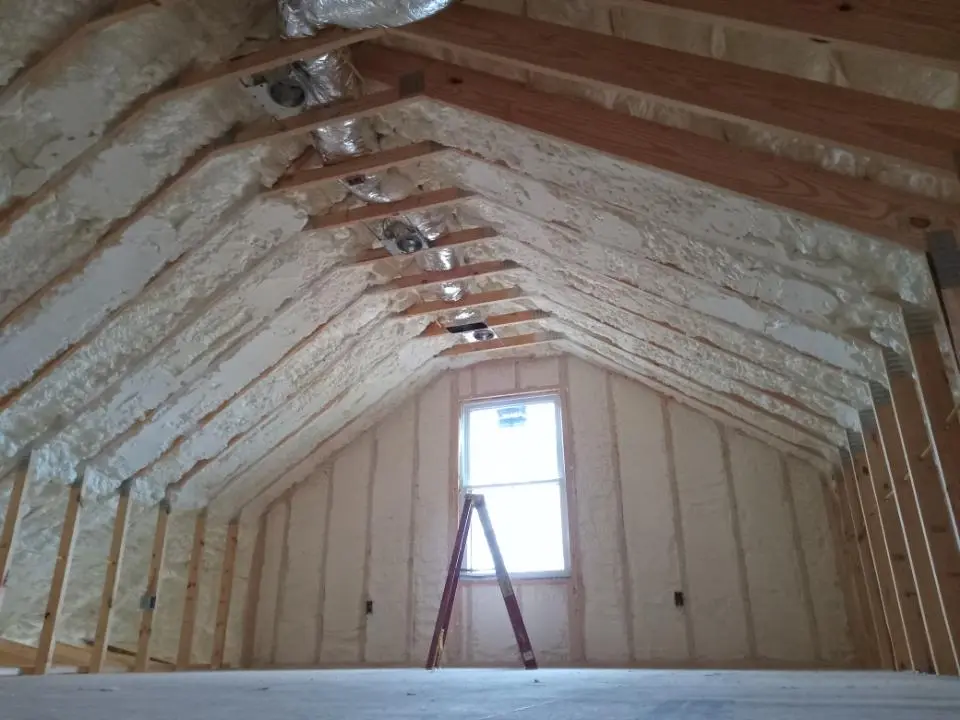 Spray foam roofing application for Crawl Space Insulation project in Hot Springs
